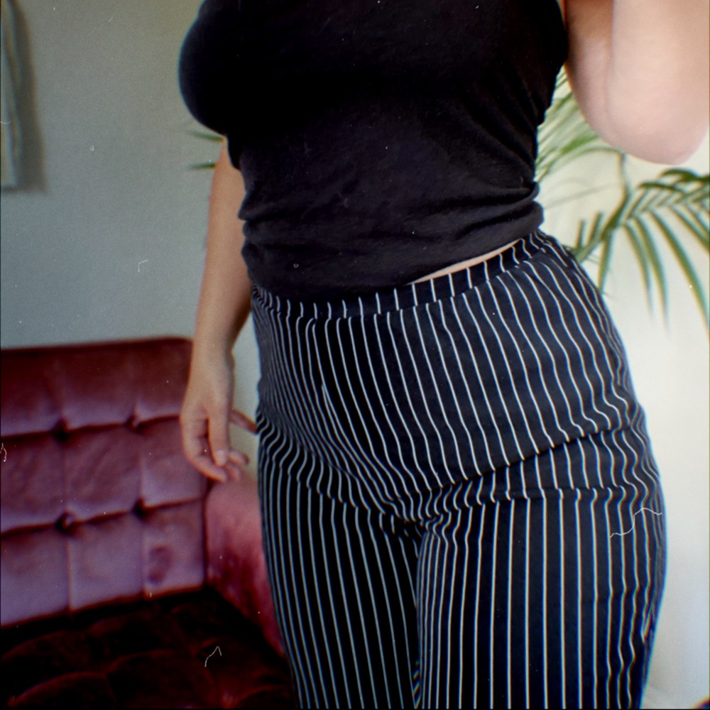 Pinstripe pants